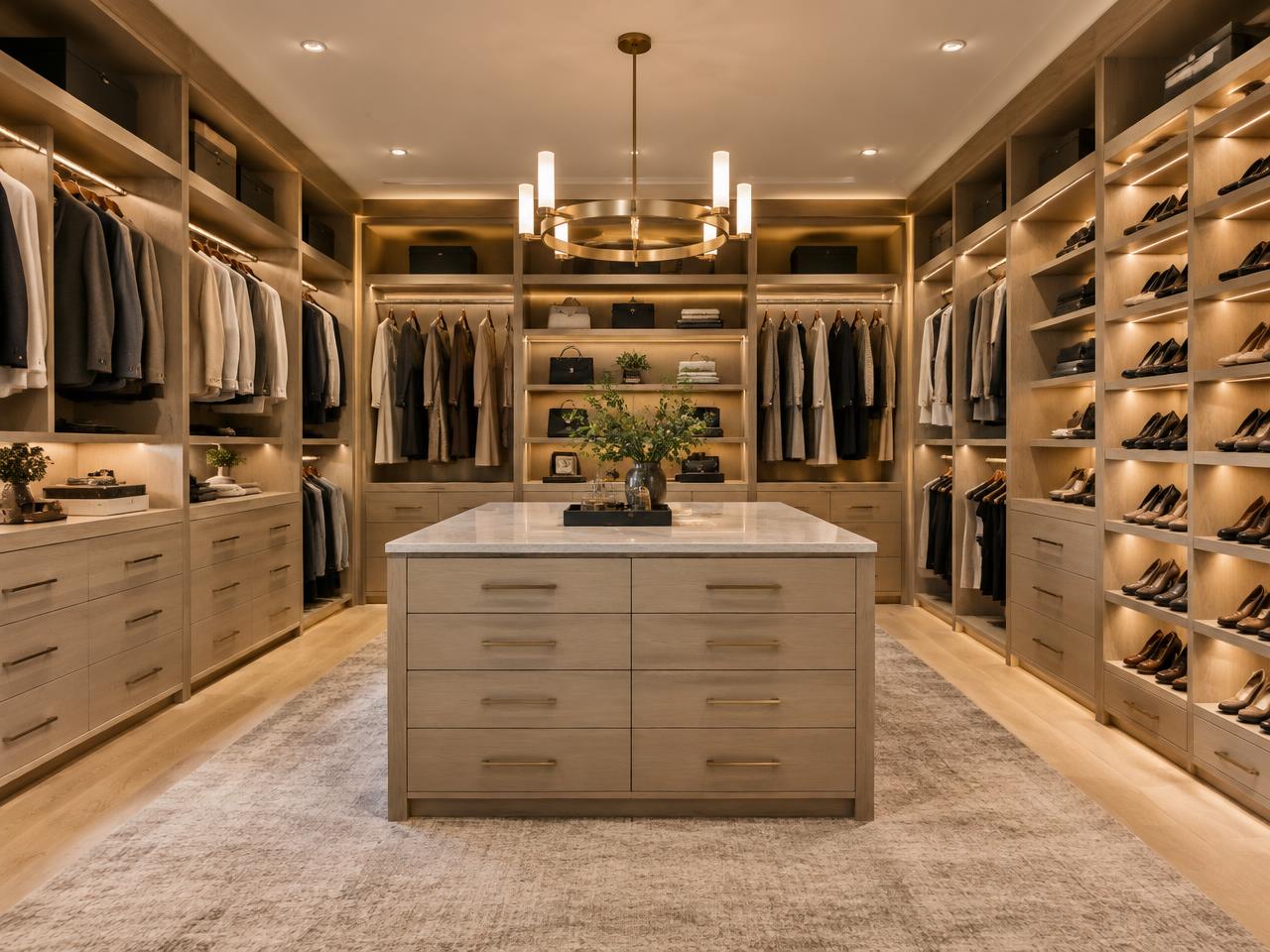 3D walk-in closet design